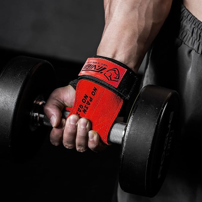 Wrist Straps for Weightlifting for Maximum Grip Support - Lifting Deadlift Strap & Weight Lifting Grips Gloves for Working Out Pull Up Deadlifting & Shrugs