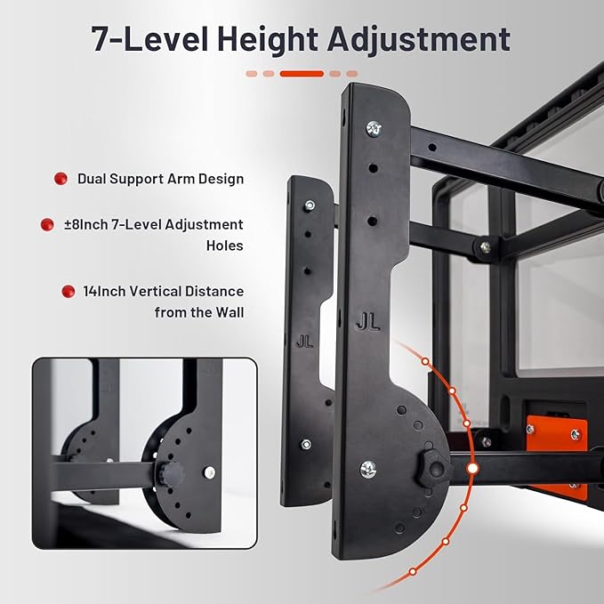 Mini Basketball Hoop Indoor 25 Inch, Adjustable-Height Wall Mounted Hoop, Silent Basketball Backboard&Rim, Indoor Wall Basketball Hoop Shatter-Proof, Mini Hoop 2 Ball