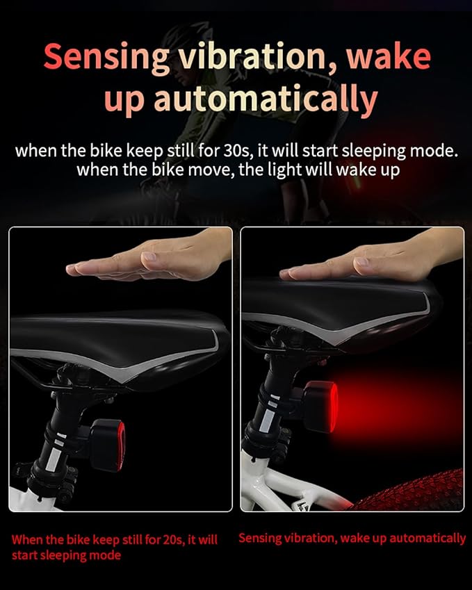 Bike Lights for Night Riding, 10000mah Bike Lights 30H+ Runtime, Super Bright LED USB Rechargeable Headlight and Taillight, IPX6 Waterproof Bicycle Light【2025 Upgrade Combination】