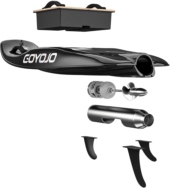 GOYOJO High-Speed Electric Surfboard - 12/15 KW Water Jet Surfing Board, Maximum Speed of 65 KM/h, Battery Life of 50-80 Minutes, Hybrid Fiber Construction, Suitable for Adults