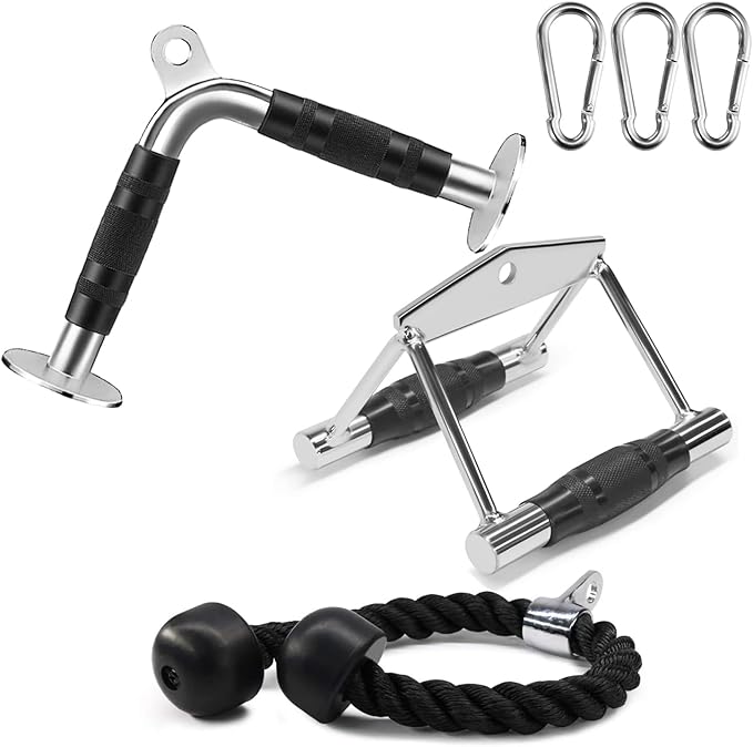 Cable Machine Attachment, LAT Pulldown Attachments, Home Gym Accessories, Triceps Pull Down Attachment