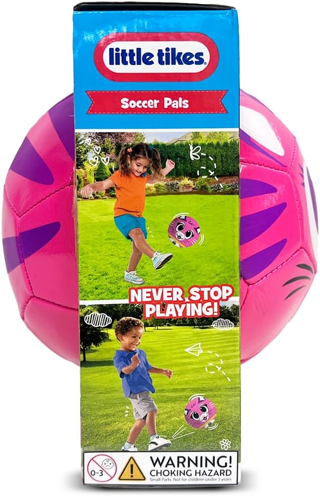 Little Tikes Kitty Soccer Ball – Soft, Lightweight Toddler Soccer Ball for Indoor & Outdoor Play – Designed for Ages 36+ Months