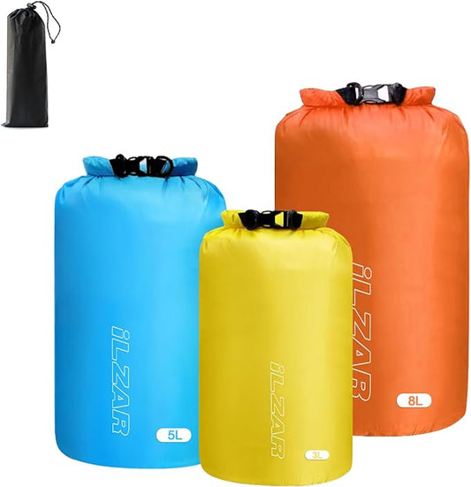 6PCS Dry Bags Waterproof, Lightweight Dry Bags for Kayaking Waterproof,Outdoor Waterproof Bag for Kayaking Hiking Boating Camping