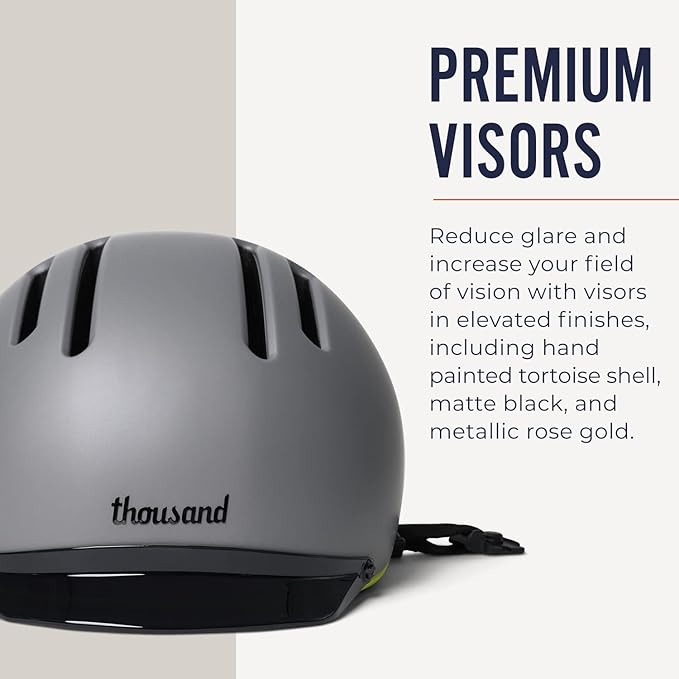 Thousand Chapter MIPS Adult Bike Helmet - LED Tail Light, Cycling & Bicycle Safety Certified, Lightweight & Low Profile, Men & Women, Lockable PopLock