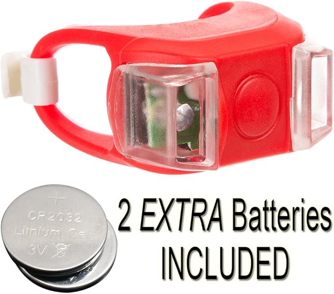 Bright Eyes Silicone Bike Tail Light Rear Safety LED Lights (Red)