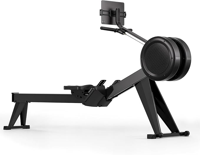 YOSUDA Air Magnetic Rowing Machine for Home, Dual Air & Magnetic Resistance with 8-Level, Smart APP, Rotatable Device Holder, Ergonomic Seat, and Easy Storage