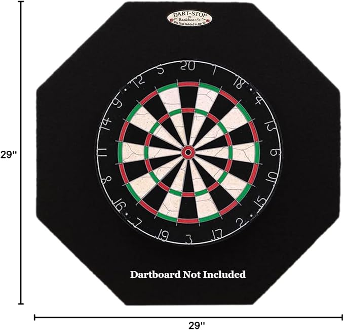 29 inch Professional Dart Board Backboard, Octagonal | Wall Protector | Dartboard Surround