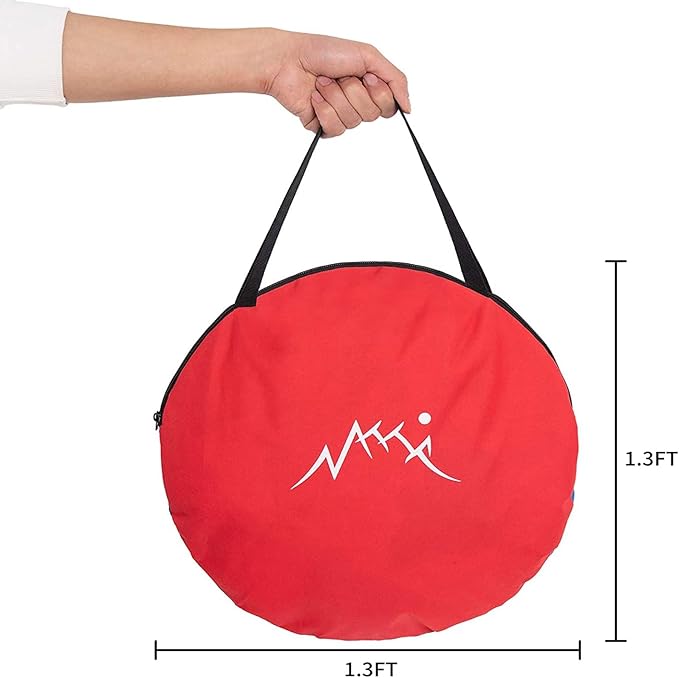 Portable PVC Framed Cornhole Game Set with 2 Collapsible Cornhole Boards, 8 Bean Bags and Carrying Case, Waterproof Mini Cornhole Set, Outdoor Indoor Yard Toss Games Rainbow Design (3 x 2-feet)