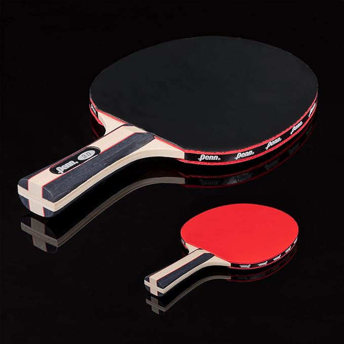 Penn 3.0 Competition Ping Pong Paddles - Choose Single Table Tennis Paddle, or Deluxe 2 or 4 Player Kit with Balls and Storage Case