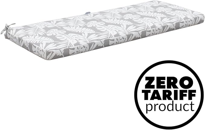 Tommy Bahama Bench Cushion, 44" X 16" X 2.5", Tropical Chrome