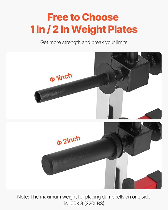 VEVOR Chest Press Machine, Bench Press Set, Adjustable Flat Incline Bench with Independent Converging Arms, Upper Chest Equipment, Fitness Home Gym Equipment Chest