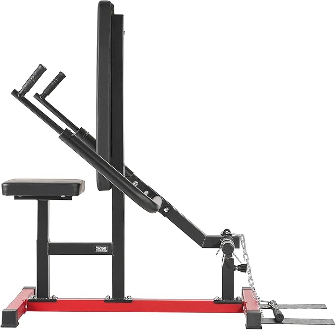 VEVOR Chest Press Machine, Bench Press Set, Adjustable Flat Incline Bench with Independent Converging Arms, Upper Chest Equipment, Fitness Home Gym Equipment Chest