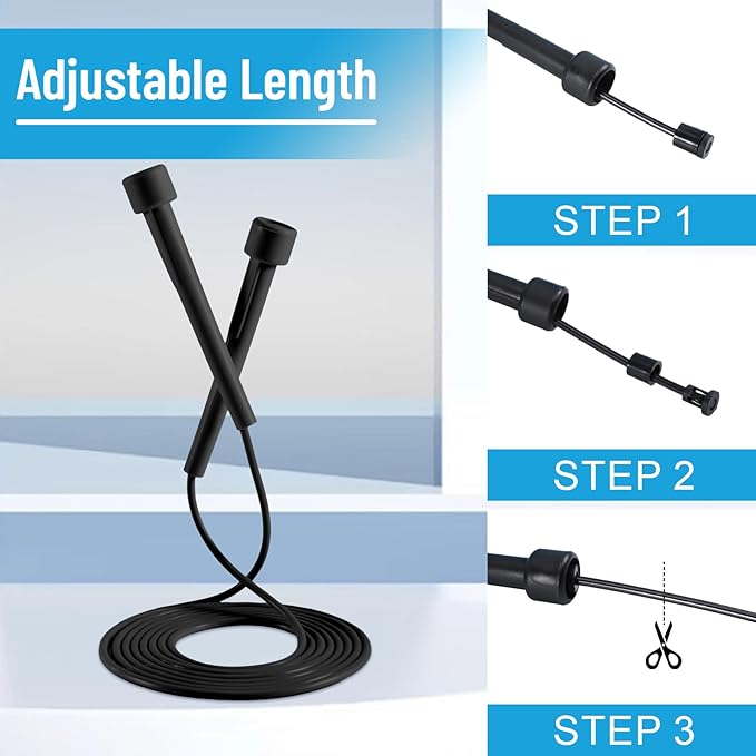 10 Pack Jump Ropes for Kids, PVC Skipping Rope with Plastic Handles, Adjustable Jumping Ropes, Lightweight Speed Rope for Women Men Outdoor Fitness Exercise Training Racing, 5 Colors