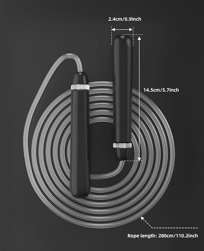 LED Light Up Jump Rope for Kids and Adult, Adjustable Glowing Skipping Rope for Boys and Girls, Colorful Luminous Jumping Rope for Fitness and Workout