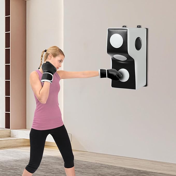 Wall Mounted Boxing Punching Bag, Wall Mount Uppercut Boxing Pad Training Equipment for Hooks Wall Target Heavy Wall Punching Bag for Adults, Bedroom, Living Room, Gym, Up to 881.85 lbs