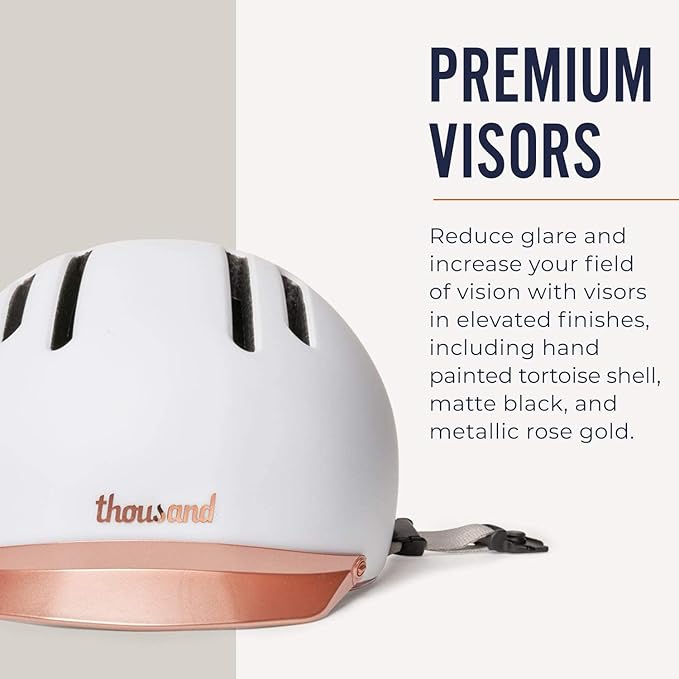 Thousand Chapter MIPS Adult Bike Helmet - LED Tail Light, Cycling & Bicycle Safety Certified, Lightweight & Low Profile, Men & Women, Lockable PopLock