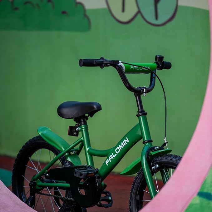 14/16/18 Inch Children’s Bike for Toddlers Kids Ages 3-9, Safe Non-Slip Tires, Removable Training Wheels, Coaster Brake, Easy Assembly, Perfect for Boys and Girls, Multiple Color