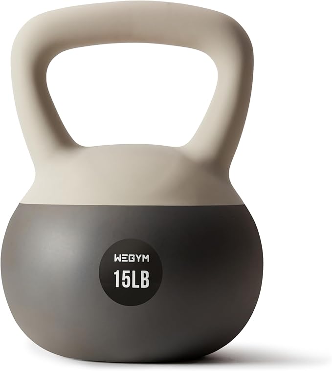 Soft Kettlebells with Cushioned Impact-Resistant Base and Anti-Slip, Wide-Grip Handle for Home Workouts, Weightlifting, and Full Body Strength Training