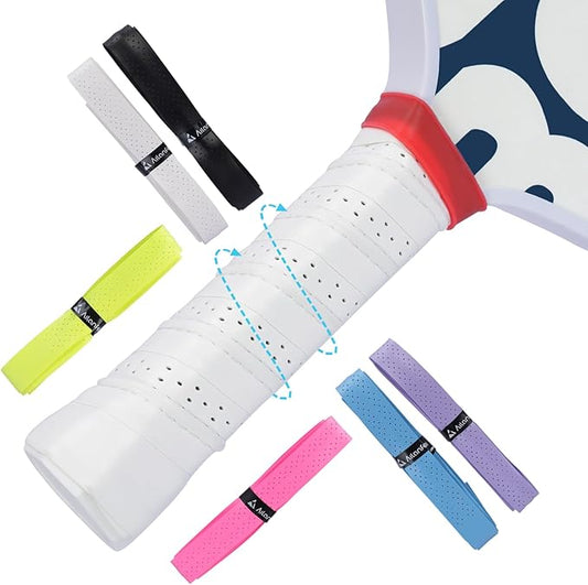 Pickleball overgrip 6 Pack Anti-Slip, Sweat-Absorbing and Extra-Long Pickleball Grip Tape Suitable for Tennis Squash Badminton