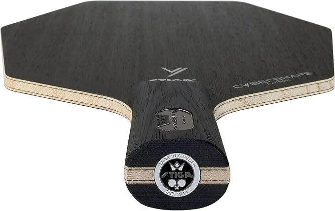 Stiga Cybershape Carbon Table Tennis Blade | Ping Pong Paddle - Unique Design for Larger Hitting Area & Increased Control - Competition Approved