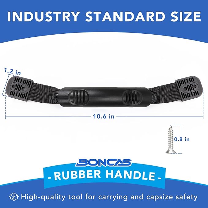 Boncas Kayak Carry Handles, Sturdy Canoe Boat Handle Replacement Accessory Kit for Kayaks Suitcase Luggage