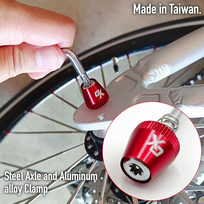ONIPAX Bike Anti-Theft Locking Skewer 7 Lobe Bicycle Wheel Hub Secure