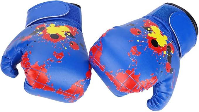 Boxing Gloves for Kids 2-11, PU Kids Boxing Gloves for 3-8 Years, Toddler Boxing Glove with EVA Sponge Filling, Comfortable Boxing Glove for Toddlers Girls and Boys (Blue)