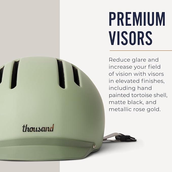 Thousand Chapter MIPS Adult Bike Helmet - LED Tail Light, Cycling & Bicycle Safety Certified, Lightweight & Low Profile, Men & Women, Lockable PopLock