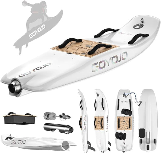 GOYOJO High-Speed Electric Surfboard - 12/15 KW Water Jet Surfing Board, Maximum Speed of 65 KM/h, Battery Life of 50-80 Minutes, Hybrid Fiber Construction, Suitable for Adults
