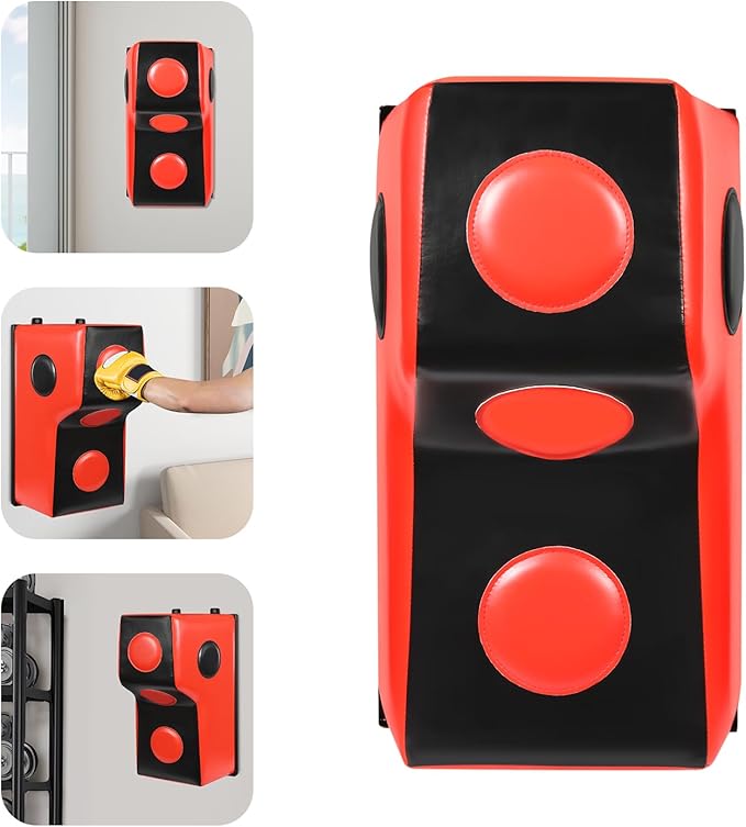 Wall Mounted Boxing Punching Bag, Wall Mount Uppercut Boxing Pad Training Equipment for Hooks Wall Target Heavy Wall Punching Bag for Adults, Bedroom, Living Room, Gym, Up to 881.85 lbs