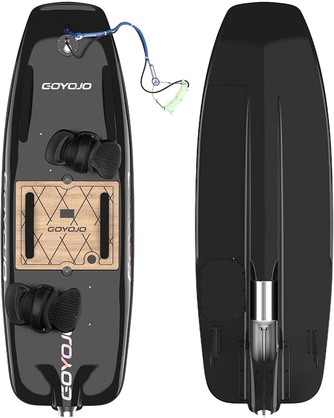 GOYOJO High-Speed Electric Surfboard - 12/15 KW Water Jet Surfing Board, Maximum Speed of 65 KM/h, Battery Life of 50-80 Minutes, Hybrid Fiber Construction, Suitable for Adults