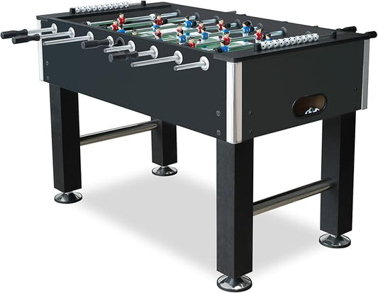 Seydrey 55-Inch Competition Foosball Table, Black, with Chrome-Plated Steel Rods