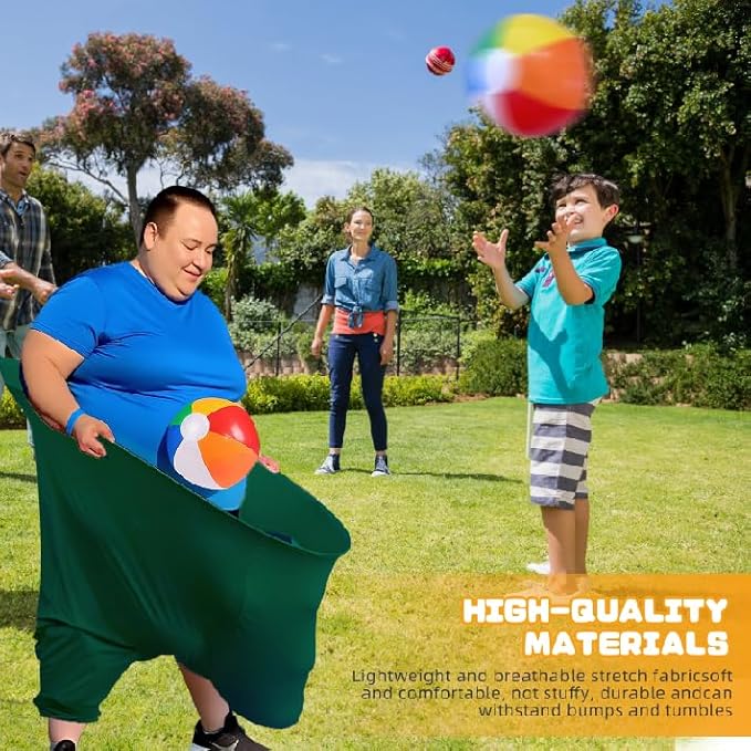Granny Pants Yard Game Sets(2Pcs), Granny Pants Outdoor Games for Adults and Family, Party Field Day Games with 12 Bouncy Balls, More Balls for Backyard Park Beach