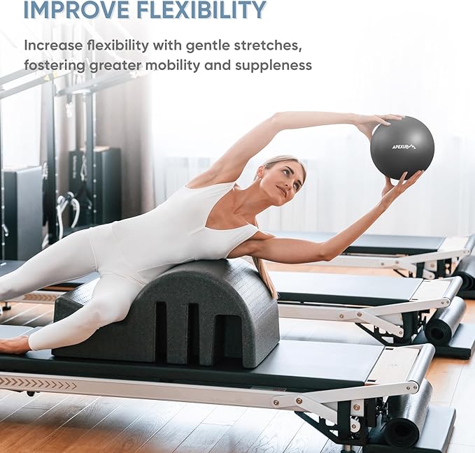 APEXUP Yoga & Pilates Ball - Anti Slip Heavy Duty Gym Ball for Fitness, Balance & Core Workout