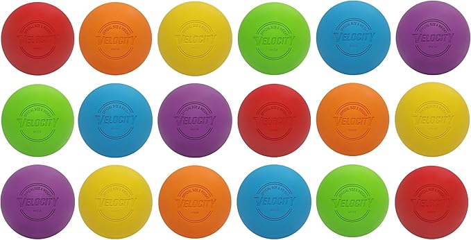 Velocity Lacrosse Balls - 1, 2, 3, 6, 12, 18, 24, 36, 60 and 120 Packs - for Practice, Official NFHS and College Approved Size