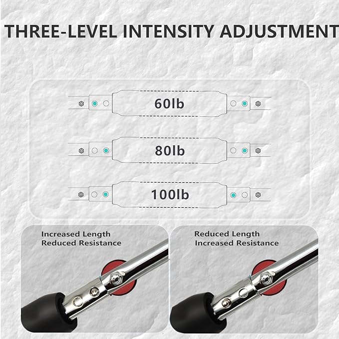 Twister Arm Trainer, Chest Workout Equipment, Three-Level Adjustable Forearm Strengthener at Home, Portable Fitness Exerciser, Gifts for Men Women Dad Bro Husband