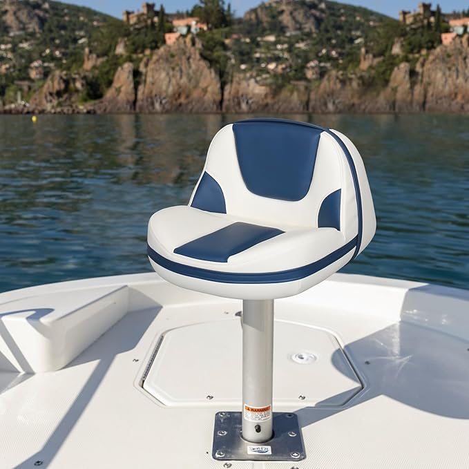 Leader Accessories Pro Casting Boat Seat Lean Pro Fishing High Back Bass Boat Seat