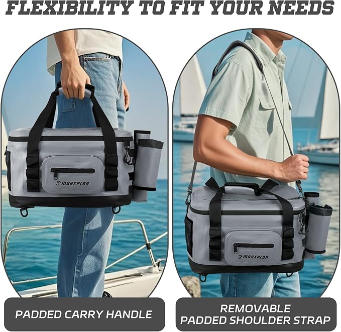 Waterproof Shell 24 cans Paddle Board Cooler Bag, Sup Deck,Kayak Cooler Bag Accessories