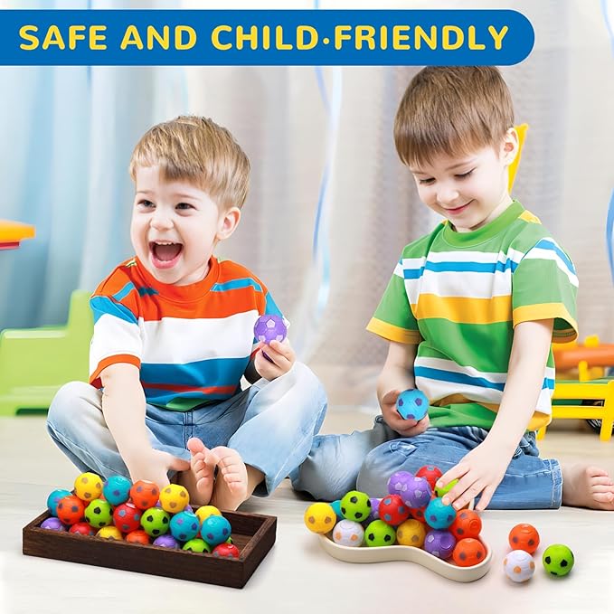SCIONE 36 PCS Mini Fidget Spinners Soccer Ball Toys for Kids, Soccer Party Favors Goodie Bag Stuffers, Rotatable Soccer Finger Stress Balls for Classroom Prizes