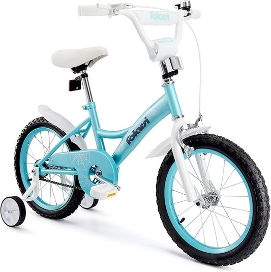 Kids Bike 14 16 18 Inch Bicycle for 3-9 Years Boys Girls Bike,Children's Bicycle with Bell Training Wheels, Multiple Colors