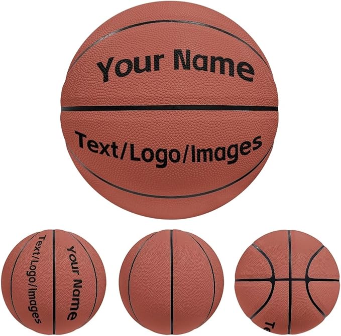 Personalized Basketball Leather Basketball Custom Basketball with Your Personalized Pictures Text Sports Equipment