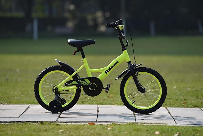 Kids Bike 14 16 18 Inch Bicycle for 3-9 Years Boys Girls Bike,Children's Bicycle with Bell Training Wheels, Multiple Colors