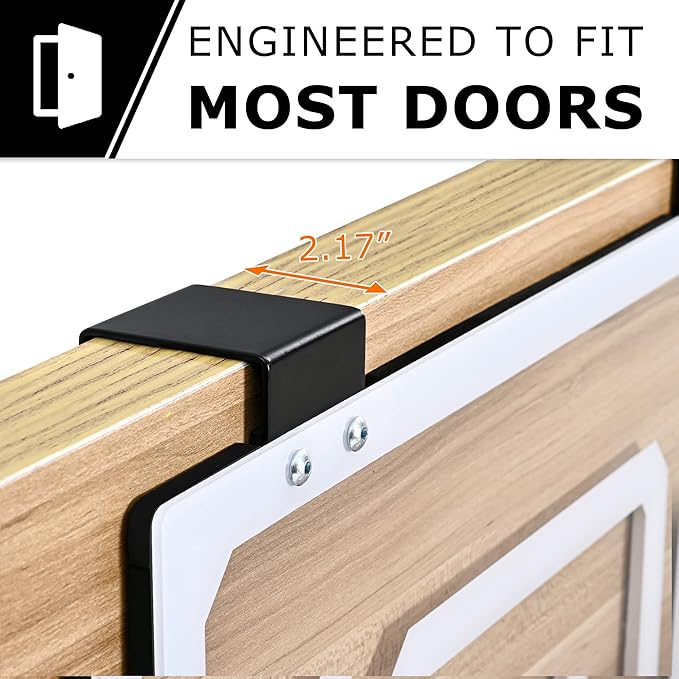 ropoda Indoor Basketball Hoop, Mini Hoop with Remote Controll, 7 LED Lights, 3 Modes Scoreboard, Mini Hoop with 4 Balls Over The Door, Basketball Hoop Indoor, Toys Gifts for Kids Adults