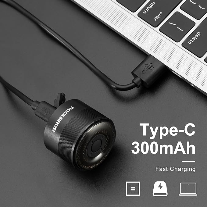 ROCKBROS Bike Tail Light Rear Bike Light Rechargeable 5 Models Waterproof 5-80 Hours