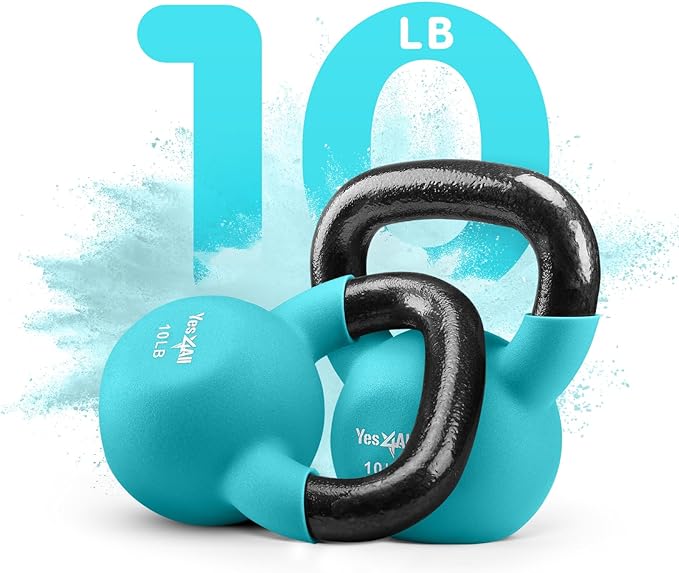 Yes4All Kettlebells 5lbs-65lbs & Kettlebell Sets Adjustable Weights, Kettlebell for Weight Training, Home Workout Equipment with Secure Grip for High Rep, Exercise Equipment