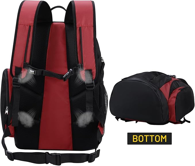 MIER Gym Backpack 40L Basketball Backpack with Ball Compartment & Shoes Storage Multi-Functional Sports Soccer Bag Large Equipment Back Pack Volleyball Backpacks for Men Women