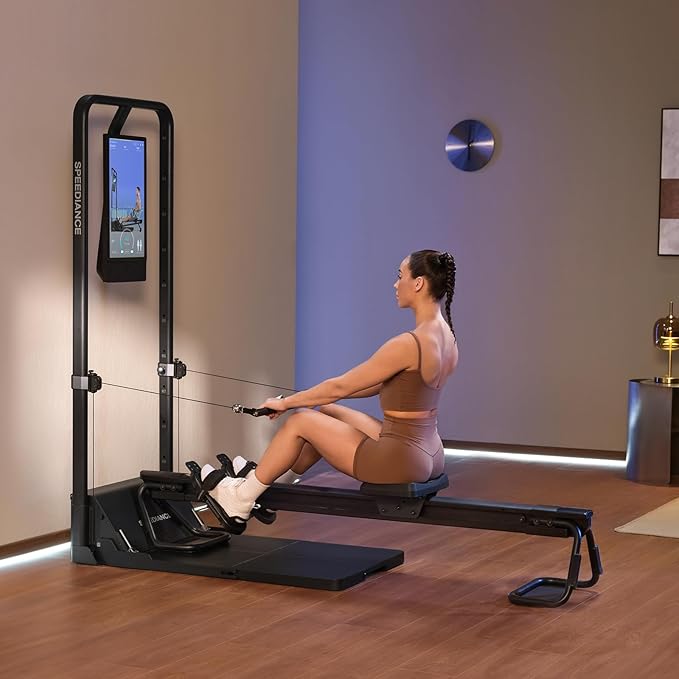 AeroRow Rowing Bench, Next Generation of Rowing Machines, Rower Attachment for Gym Monster, Home Work Out Rowing Machine, Adjustable Resistance Levels, Rowing Machine