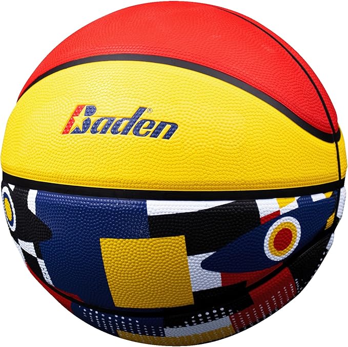Baden | Legend Court Canvas | Creative Design Outdoor Rubber Game Basketball | Youth & Adult Size 5,6,7