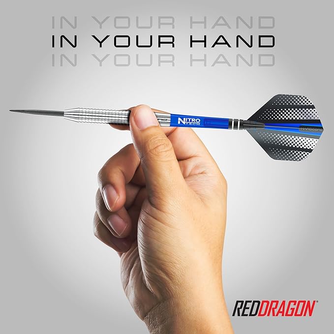 RED DRAGON Razor Edge Original 23g - Tungsten Professional Steel Darts with Flights and shafts