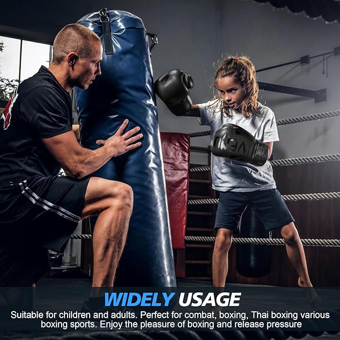 Inmorven Boxing Gloves, Pro Training Sparring, Muay Thai MMA Kickboxing, Men Women Adult, Heavy Punching Bag Focus Mitts Pads Workout, Ventilated Palm